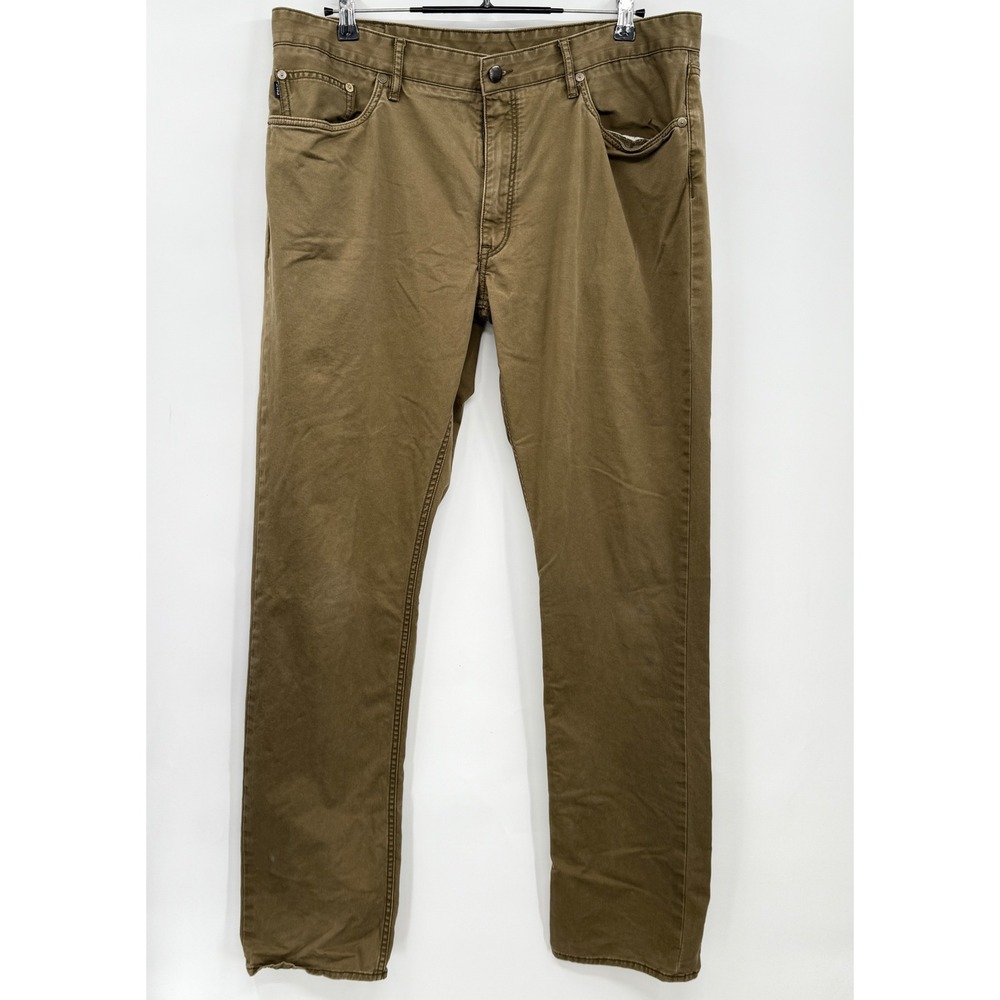 Polo Ralph Lauren Slim Straight Fit Chino Pants Mens Khaki green Size 36x32